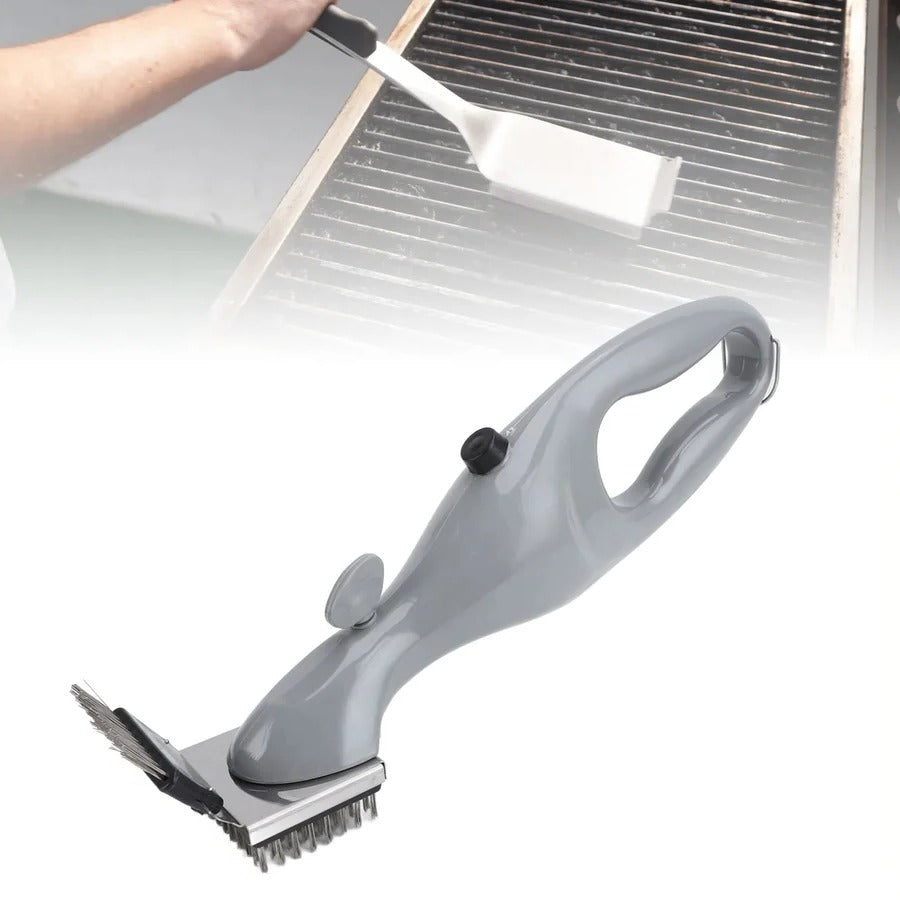BBQ Grill Cleaning Brush with Handle & Stainless Steel Bristles