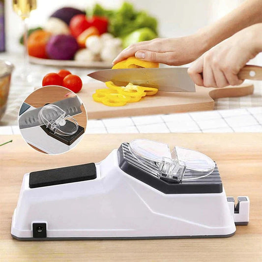 Electric Knife Sharpener, USB Rechargeable Cordless Design