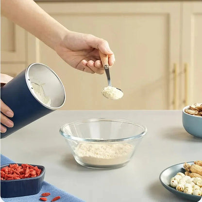 Electric Mini Grinder, Compact Countertop Design with Stainless Steel Blades