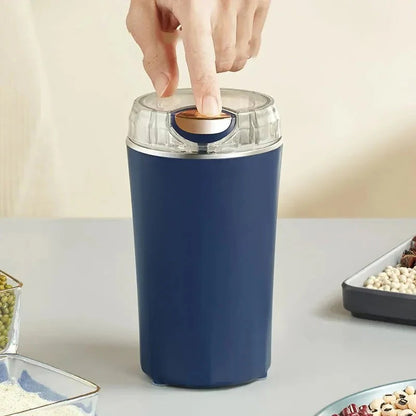 Electric Mini Grinder, Compact Countertop Design with Stainless Steel Blades