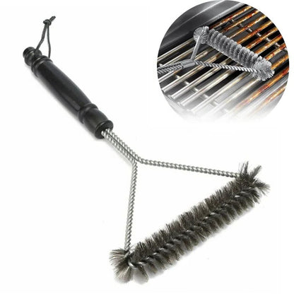 Stainless Steel Barbecue Grill Brush with Long Handle Cleaner
