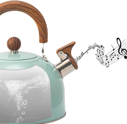 Whistling Tea Kettle with Heat Resistant Handle