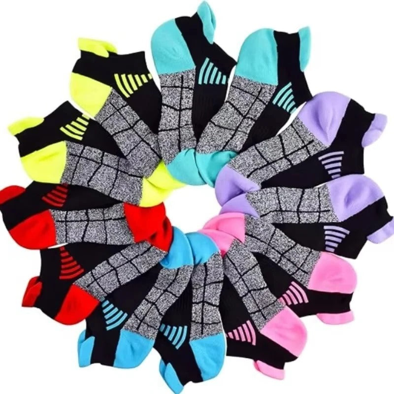 Breathable Low Cut Athletic Socks for Men and Women, 6 Pairs