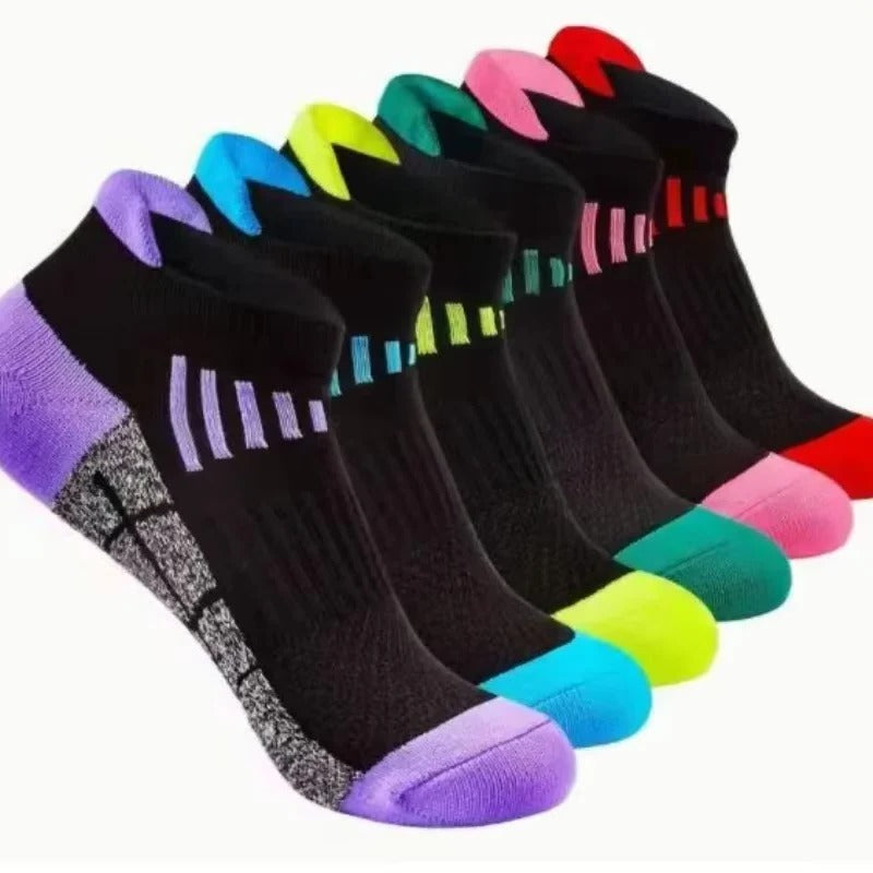 Breathable Low Cut Athletic Socks for Men and Women, 6 Pairs