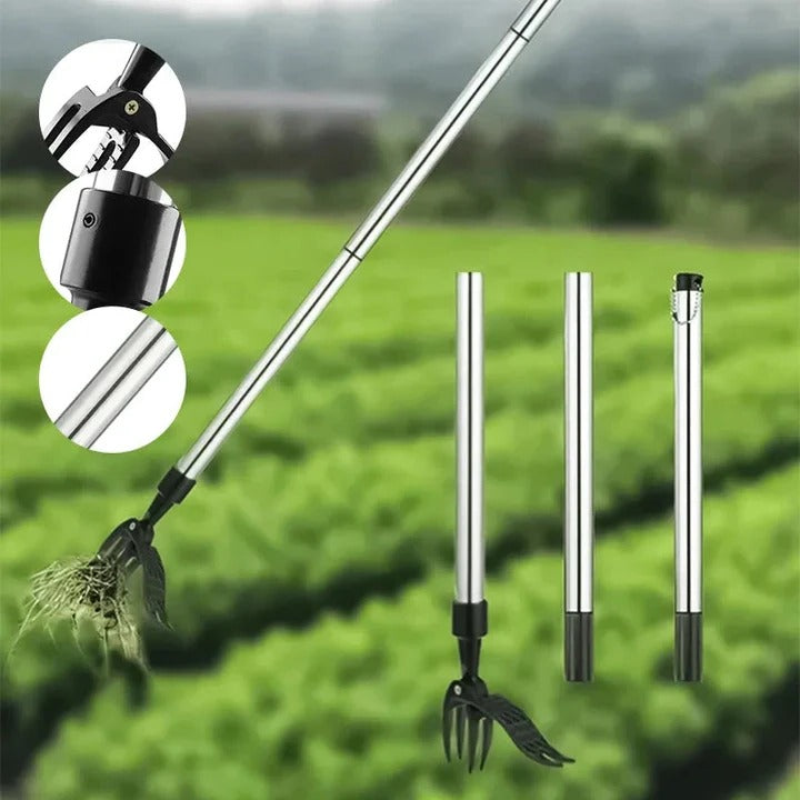 Standing Weed Puller with Detachable Design and Stainless Steel Tip