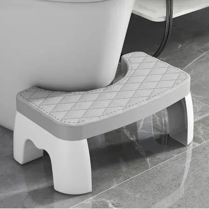 Bathroom Posture Stool with Non-Slip Textured Base and Compact Design