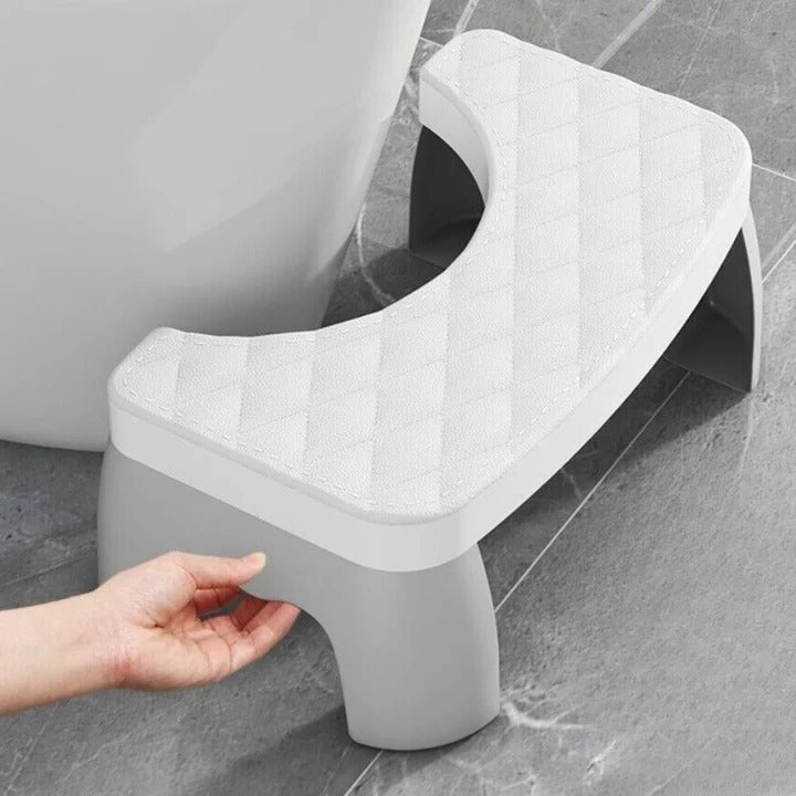 Bathroom Posture Stool with Non-Slip Textured Base and Compact Design