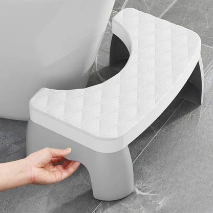 Bathroom Posture Stool with Non-Slip Textured Base and Compact Design