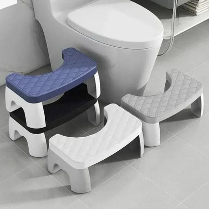 Bathroom Posture Stool with Non-Slip Textured Base and Compact Design
