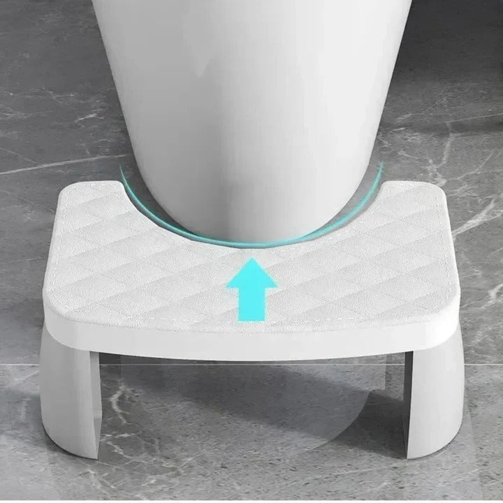 Bathroom Posture Stool with Non-Slip Textured Base and Compact Design