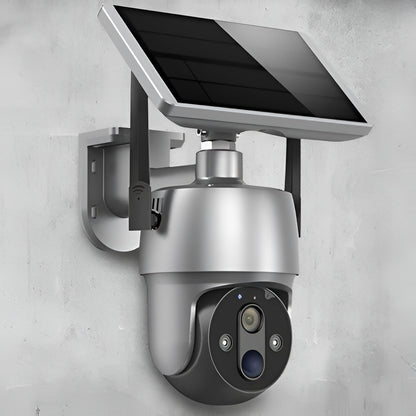 Outdoor Smart Camera with Solar Panel and 355 Degree Rotation, 1080P Night Vision