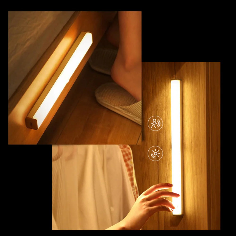 Motion Sensor LED Light with USB Rechargeable Battery and 120-Degree Detection