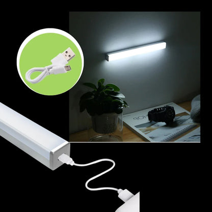 Motion Sensor LED Light with USB Rechargeable Battery and 120-Degree Detection