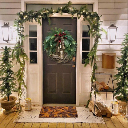 Rustic Farmhouse Christmas Wreath With Natural Accents