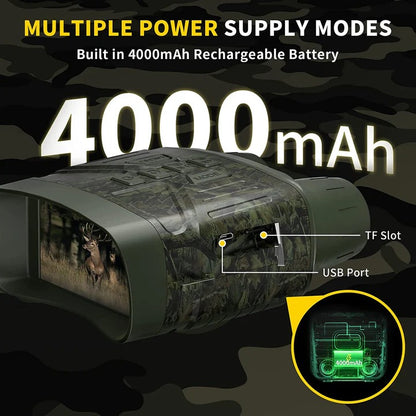 Long Range Night Vision Binoculars Infrared Enhanced