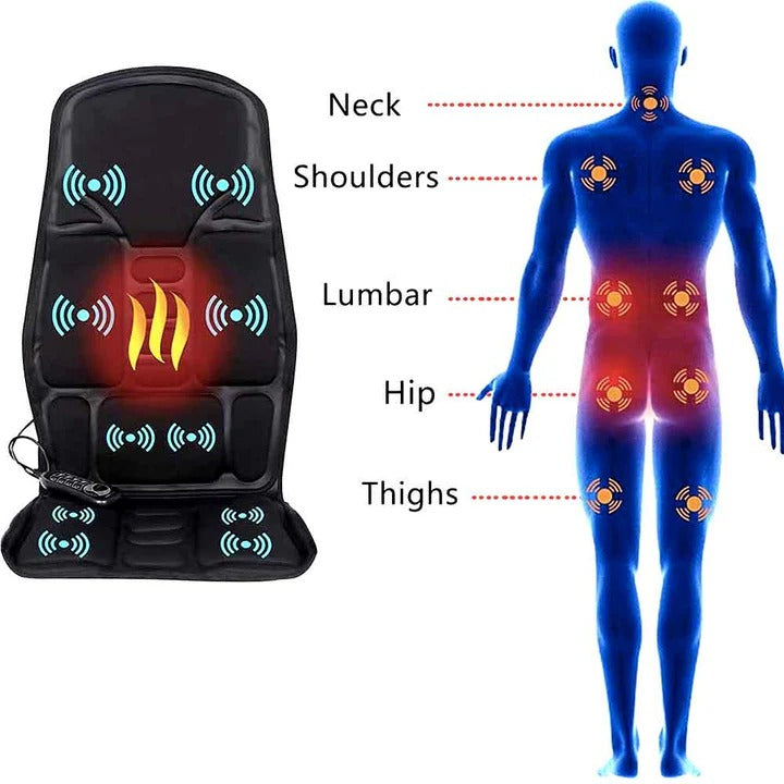 Electric Massage Seat Cushion With Soothing Heat For Home Car Office