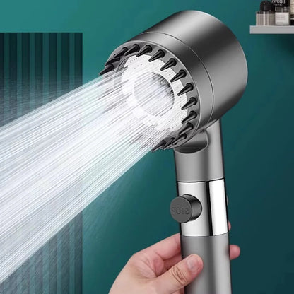 Shower Head with Massage Brush – 3 Modes High Pressure Filter