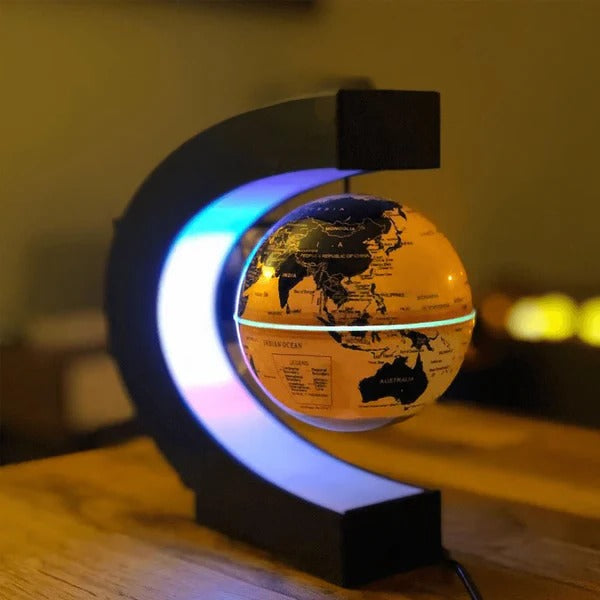 Magnetic Levitation Globe with LED Lighting and Rotating Display