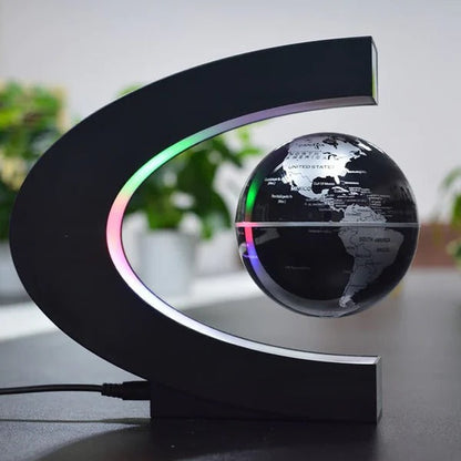 Magnetic Levitation Globe with LED Lighting and Rotating Display