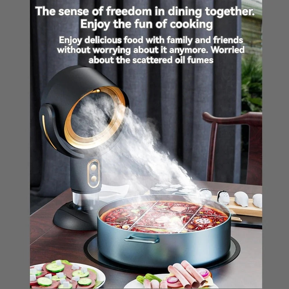 Rechargeable Desktop Air Purifier with Negative Ion Technology and Adjustable Angle