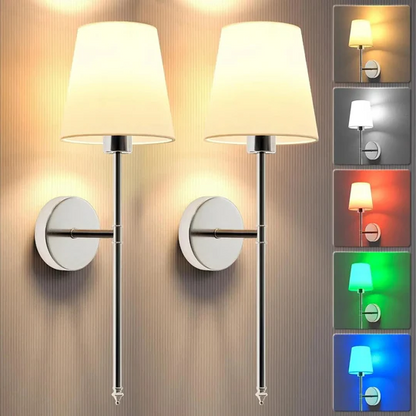 Smart Wireless LED Wall Lamps with Remote Control