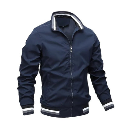 Classic Men’s Zipper Bomber Jacket for Everyday Wear