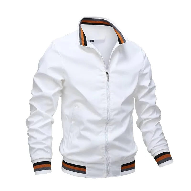 Classic Men’s Zipper Bomber Jacket for Everyday Wear