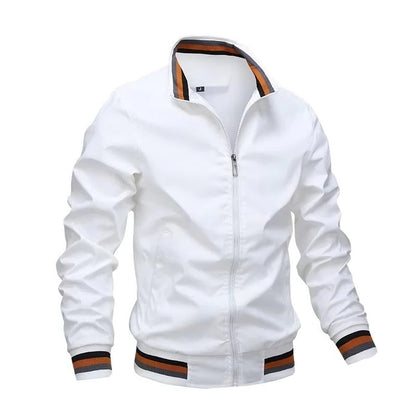 Classic Men’s Zipper Bomber Jacket for Everyday Wear