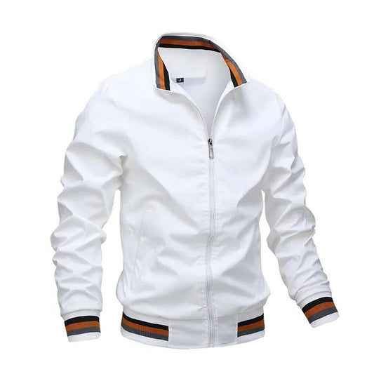 Classic Men’s Zipper Bomber Jacket for Everyday Wear
