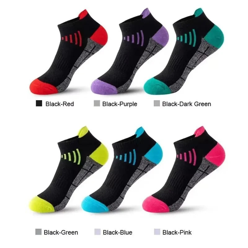 Breathable Low Cut Athletic Socks for Men and Women, 6 Pairs