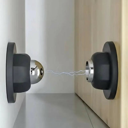 Magnetic Door Holder with Adhesive Installation and Stainless Steel Construction