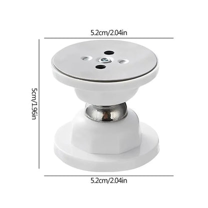 Magnetic Door Holder with Adhesive Installation and Stainless Steel Construction