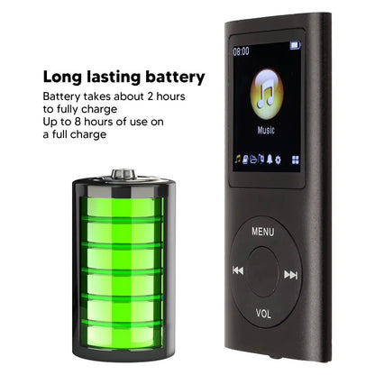 Portable MP3 Player with Lossless Audio and 1.8 Inch LCD Screen