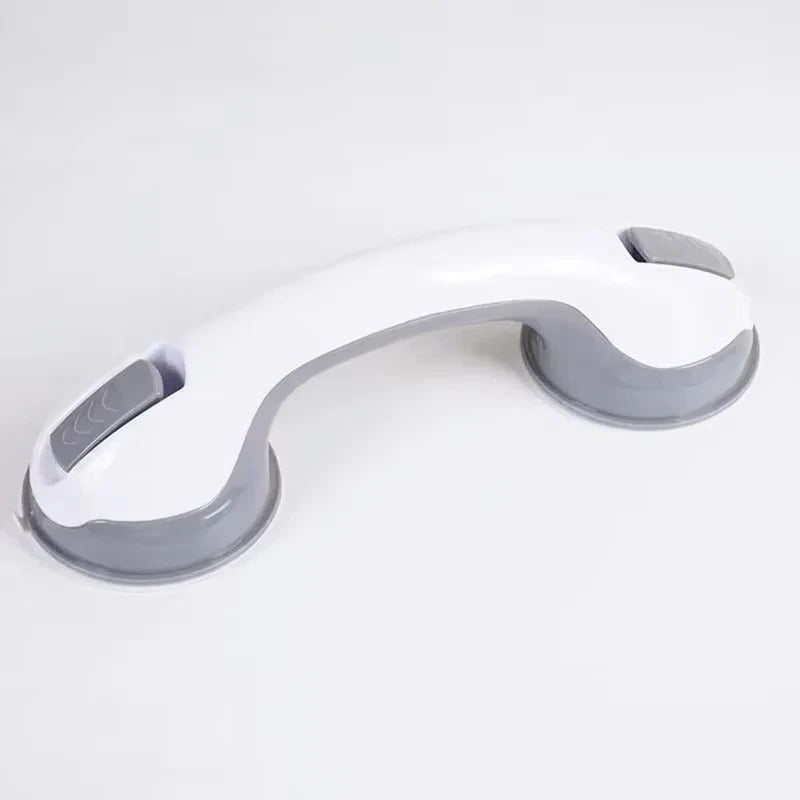 Bathroom Safety Handle with Dual Suction Cups and Locking Latches