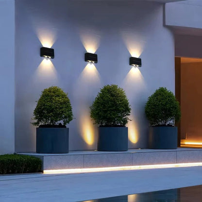 Solar Wall Light with Automatic Dusk-to-Dawn Sensor and Weather-Resistant Housing