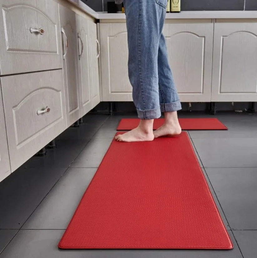 Anti-Fatigue Kitchen Mat with Dense Foam Cushioning and Textured Rubber Base