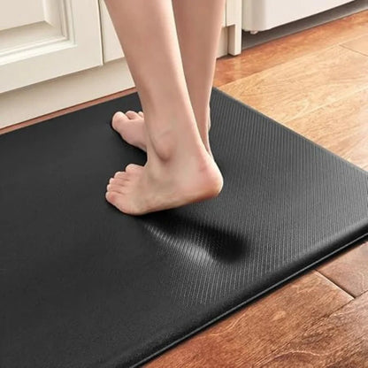Anti-Fatigue Kitchen Mat with Dense Foam Cushioning and Textured Rubber Base