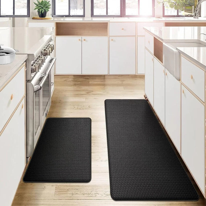 Anti-Fatigue Kitchen Mat with Dense Foam Cushioning and Textured Rubber Base