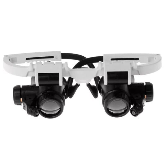 LED Magnifying Glasses with Interchangeable Lenses and Built-In Light, 8x 15x 23x