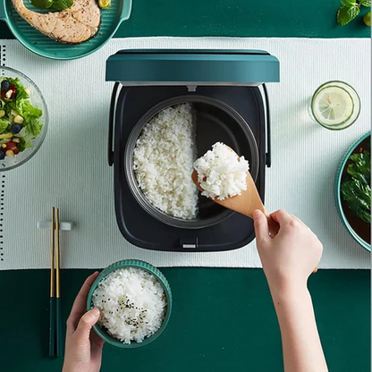 Mini Rice Cooker with Steamer Tray, 1.2Qt Compact