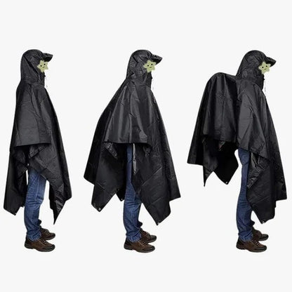 Lightweight Packable Rain Poncho for Outdoor Use