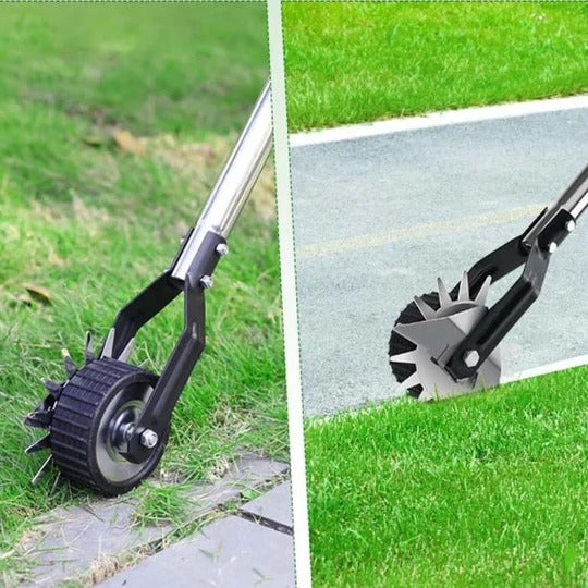 Adjustable Lawn Edger – Manual Rolling Border Trimmer with Ergonomic Handle