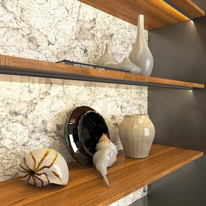 Under Cabinet LED Strip Light with 45-Degree Beam and Customizable Length, Aluminum Housing
