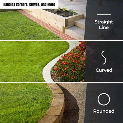 Adjustable Lawn Edger – Manual Rolling Border Trimmer with Ergonomic Handle
