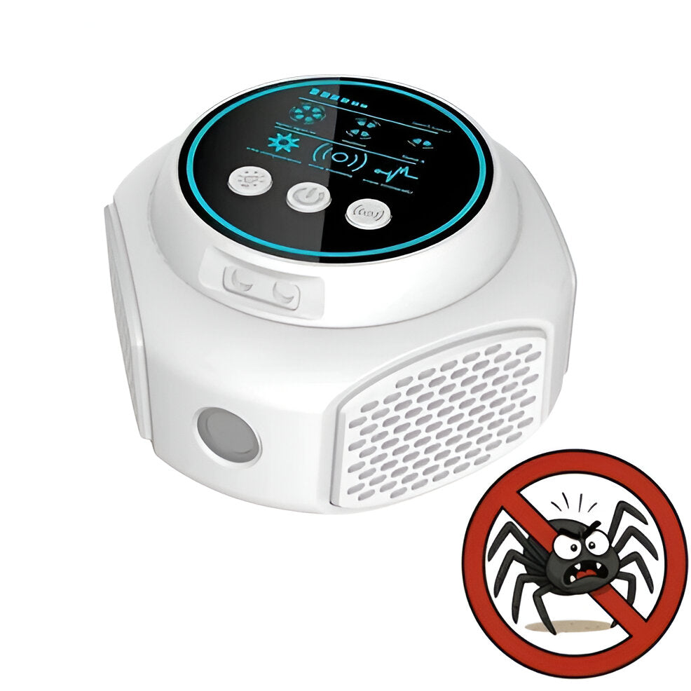 Ultrasonic Pest Repeller with 25-45 KHz Frequency and Silent Operation, 3200 Sq Ft Coverage