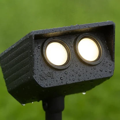 Solar Spot Light with Adjustable Zoom Lens and RGB Color Modes, IP65 Waterproof