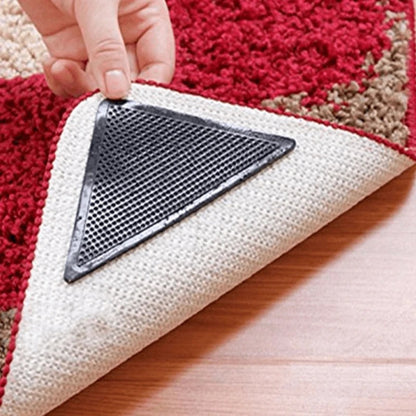 Dual Adhesive Rug Gripper Pads with Transparent Design for Multiple Surfaces