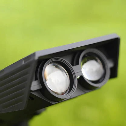 Solar Spot Light with Adjustable Zoom Lens and RGB Color Modes, IP65 Waterproof