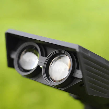 Solar Spot Light with Adjustable Zoom Lens and RGB Color Modes, IP65 Waterproof