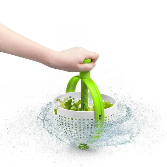 Salad Spinner with Drain Bowl – Easy Dual-Function Colander